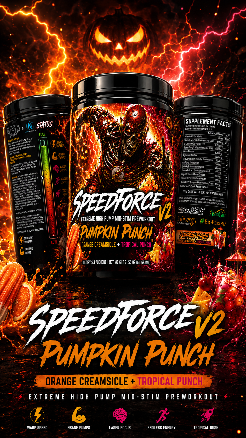 Speedforce v2 PUMPKIN PUNCH - INCUBATOR