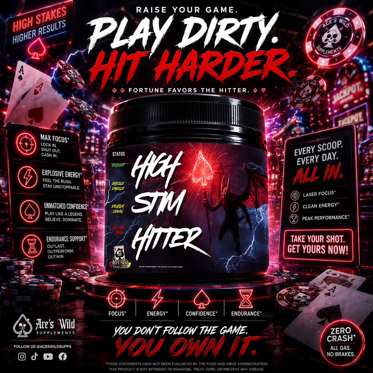 High Stim Hitter Extreme Pre-Workout 40/20 Servings - INCUBATOR