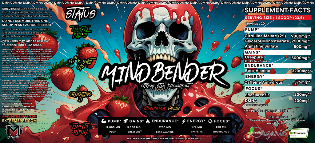 Mindbender v7 Pre-Workout 20 Servings