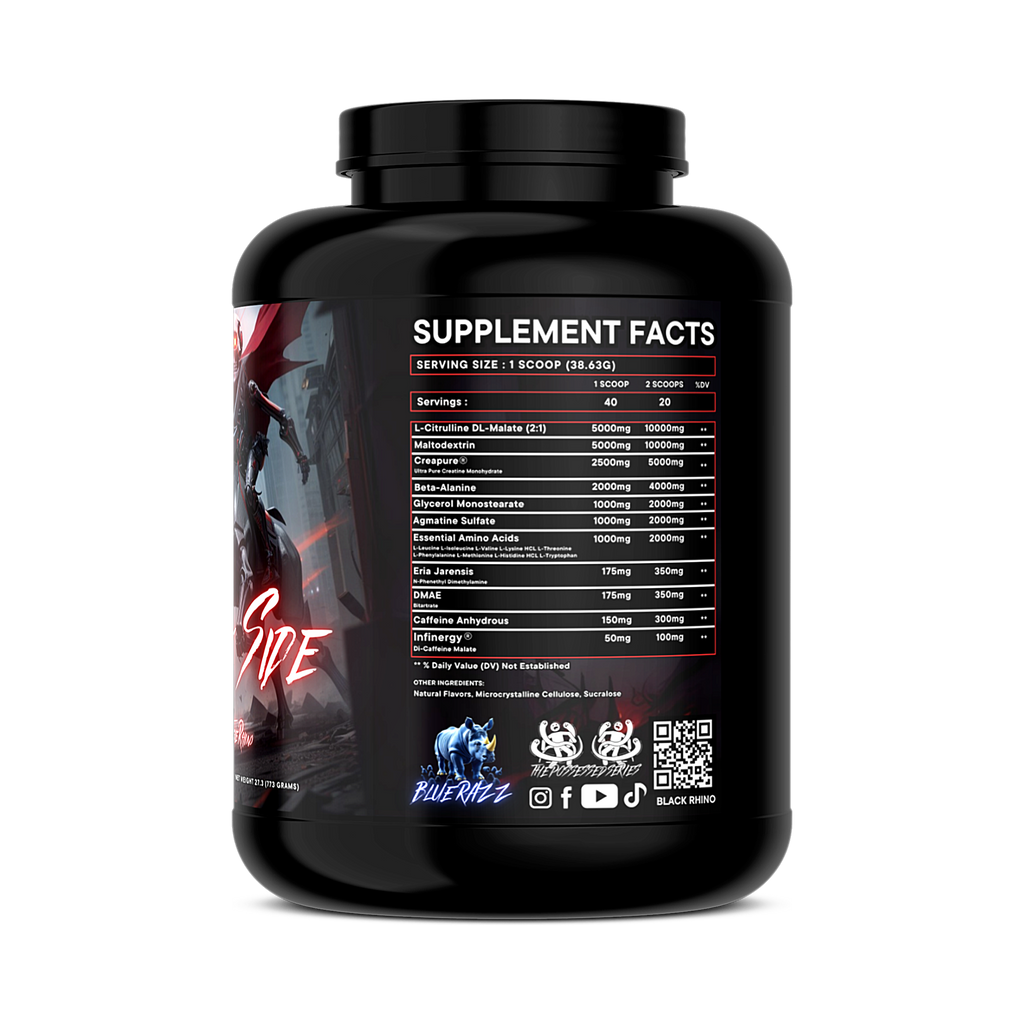 Dark Side Of The Rhino Pre-Workout 40/20 Servings