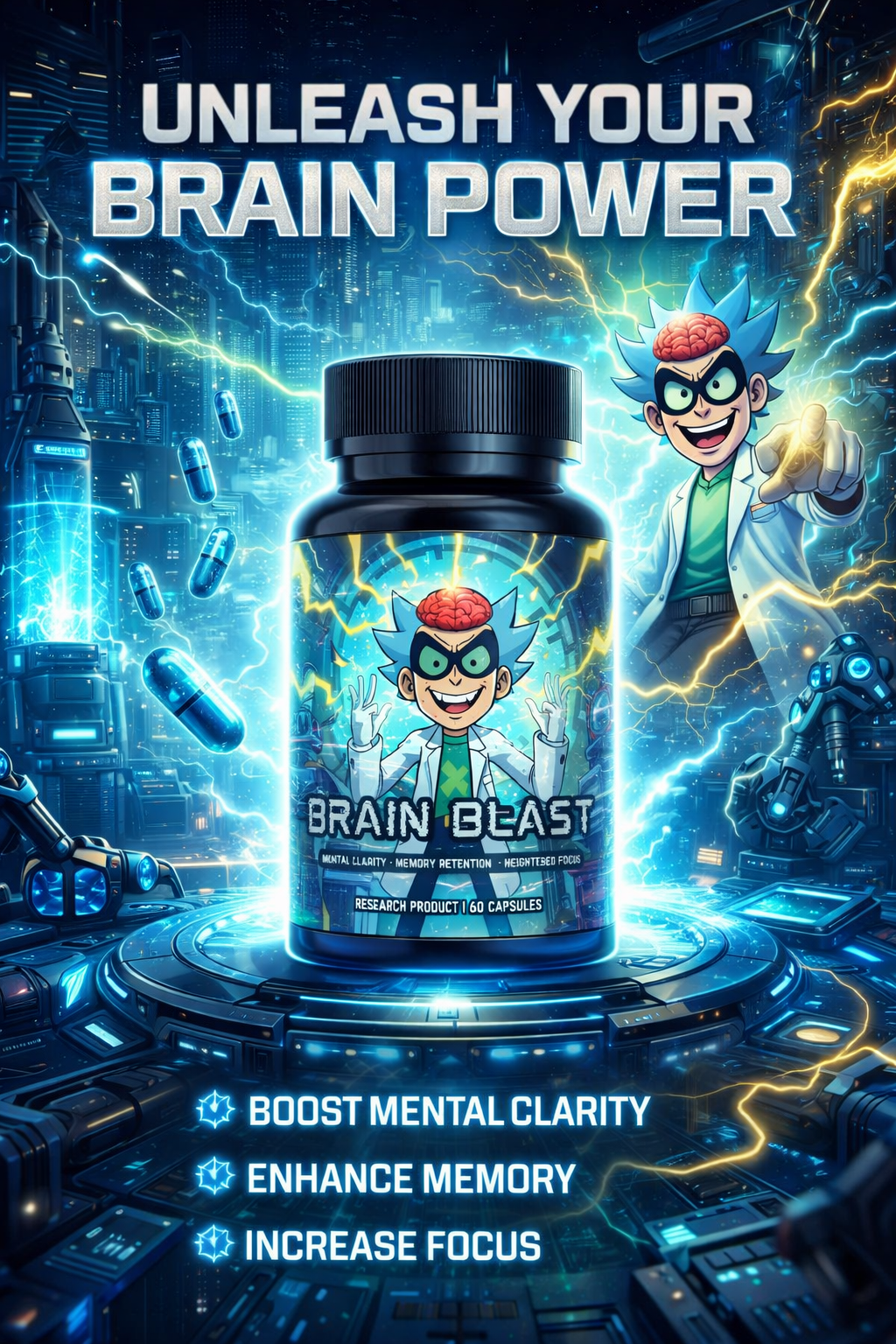 Brain Blast Extreme Nootropic Caps - INCUBATOR