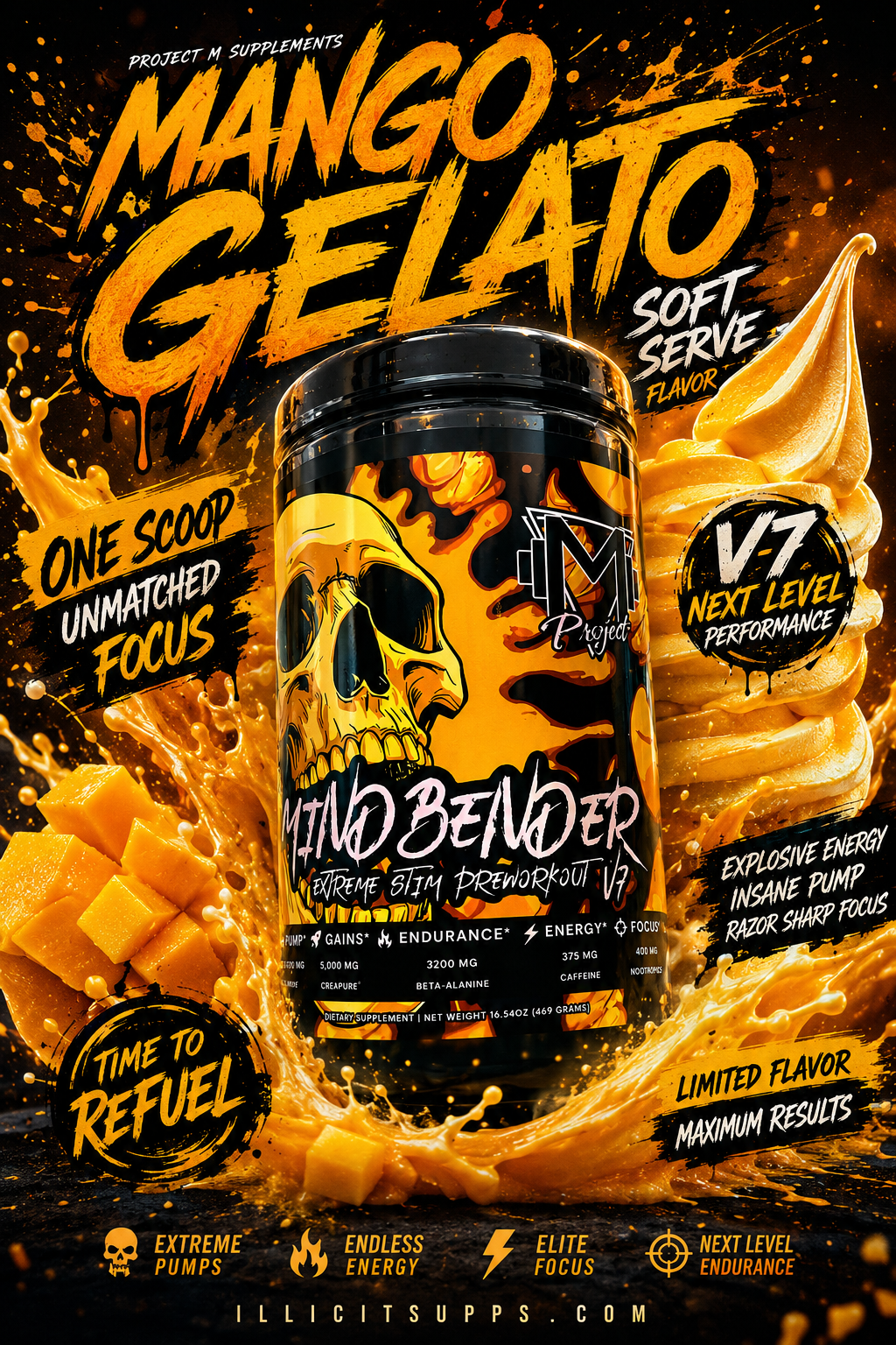Mindbender v7 Extreme Pre-Workout 20 Servings