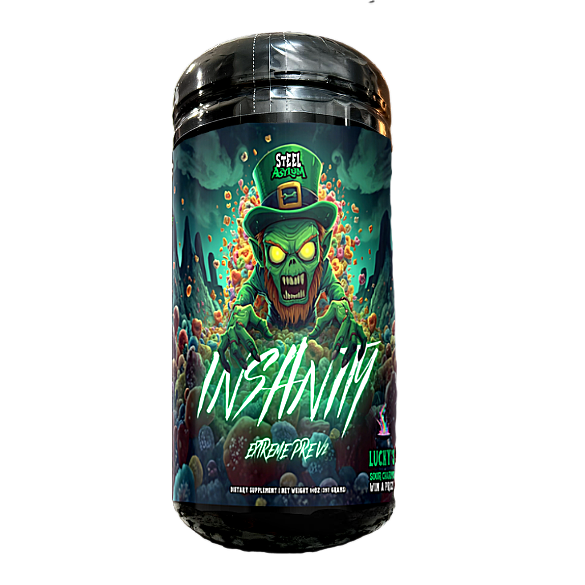 Insanity v2 Extreme Pre-Workout Zombie Leprechaun Edition 25 Servings - 1/10 = PRIZE - PREORDER