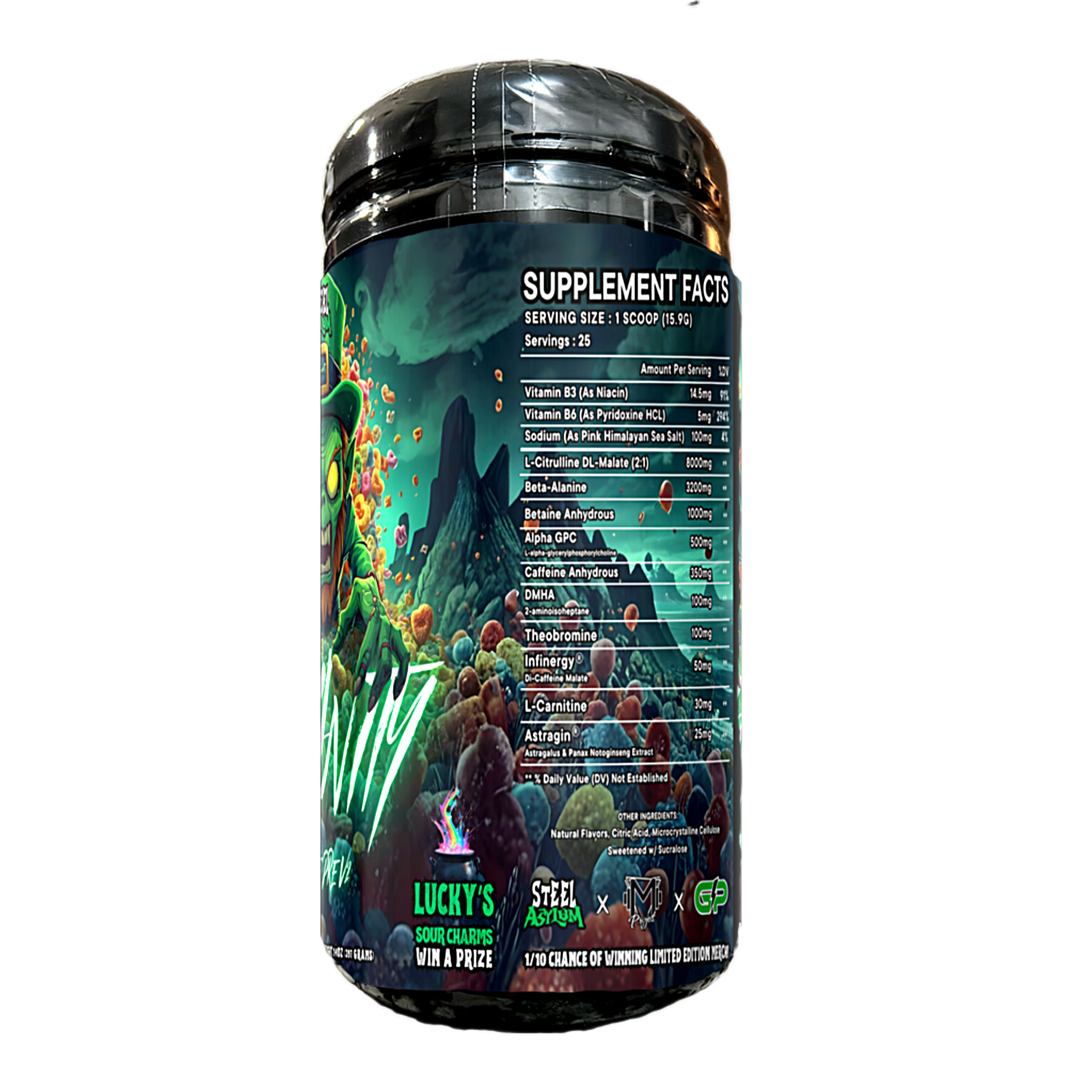 Insanity v2 Extreme Pre-Workout Zombie Leprechaun Edition 25 Servings - 1/10 = PRIZE - PREORDER