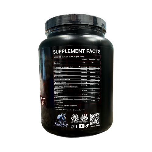 Dark Side Of The Rhino Pre-Workout 40/20 Servings
