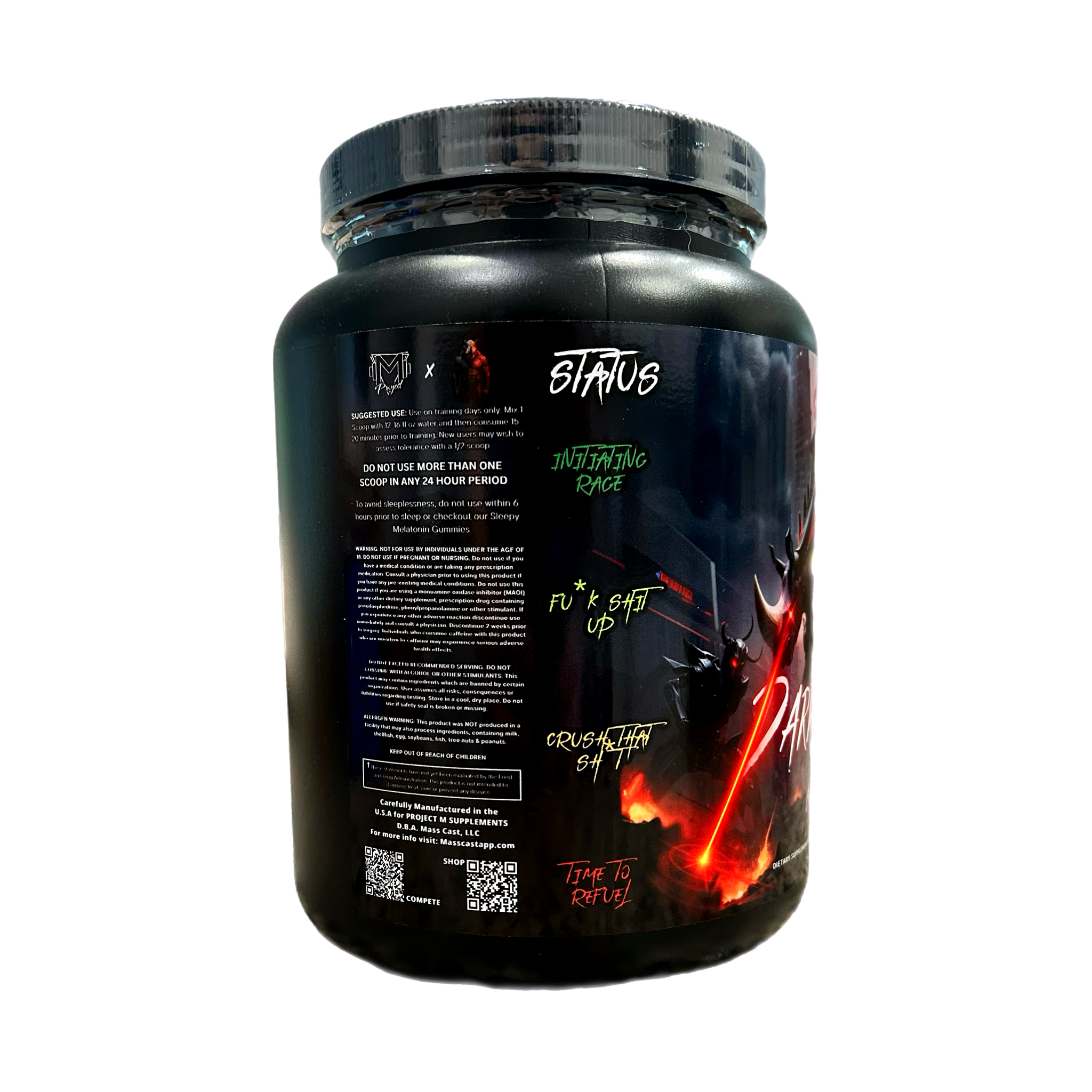 Dark Side Of The Rhino Pre-Workout 40/20 Servings