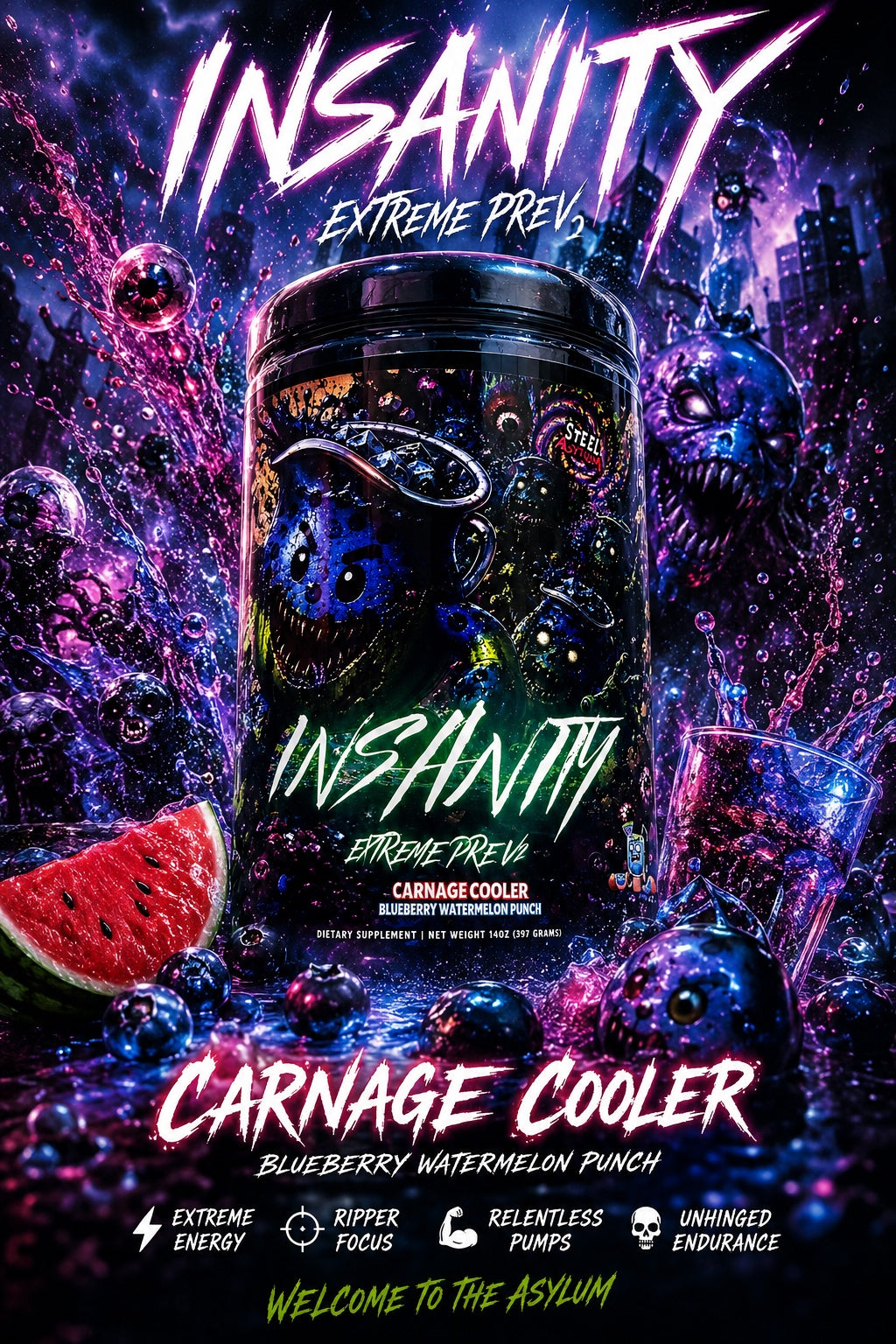 Insanity v2 Extreme Pre-Workout 25 Servings