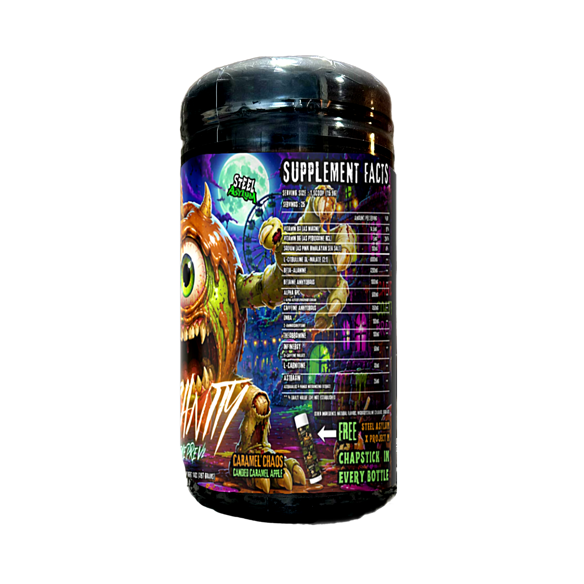 Insanity Pre-Workout Caramel Chaos - FREE PRIZE - INCUBATOR