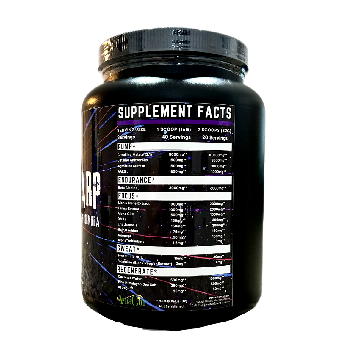 MINDWARP Extreme Nootropic Pump Formula 40/20 Servings