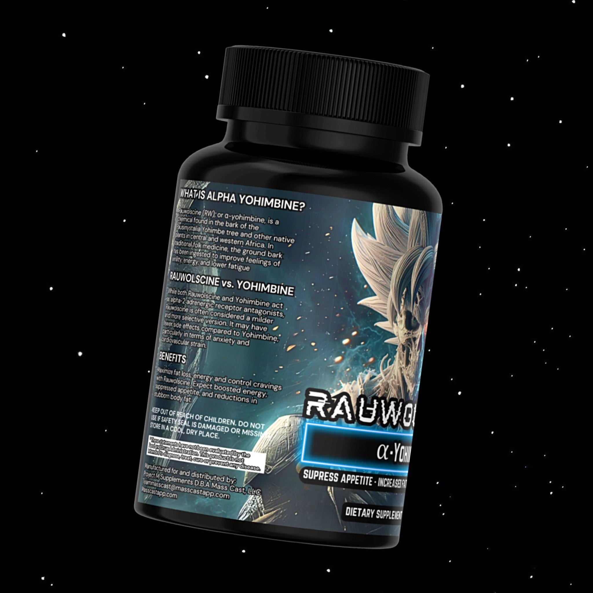 Rauwolscine a.k.a Alpha Yohimbine 3mg Capsules 90 Servings