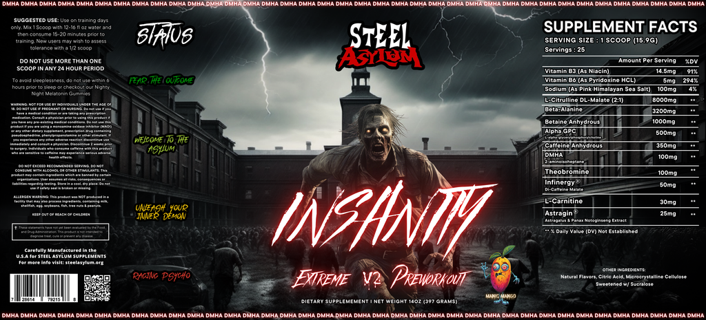 Insanity v2 Pre-Workout 25 Servings