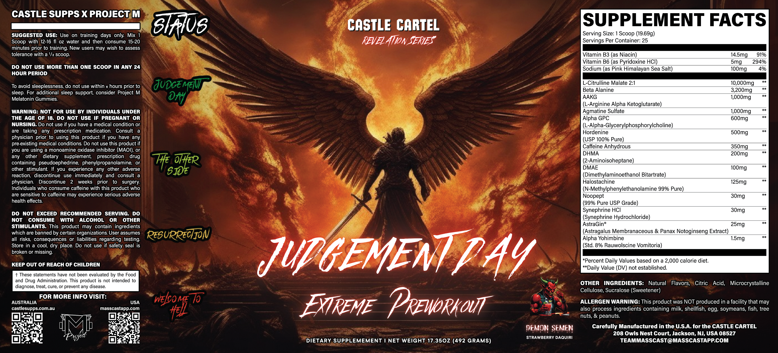 Judgement Day Pre-Workout 25 Servings